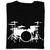 Camiseta Masculina Bateria Instrumentos Musicais 1 Camisa Algodão Silk-Screen - comprar online