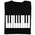 Camiseta Masculina Piano Teclado Instrumentos Musicais Camisa Silk-Screen - comprar online