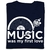 Camiseta Masculina Dj Music Was My First Love Camisa Silk-Screen - Macfly Estampas