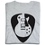 Camiseta Mascuilna Gibson Les Paul Camisa Palheta Guitarra silk screen - comprar online