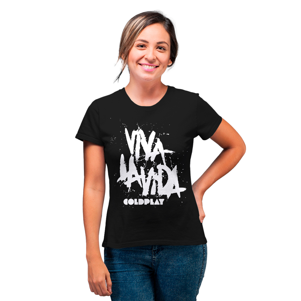 Camiseta Feminina Banda Coldplay Viva La Vida envio rápido