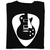 Camiseta Mascuilna Gibson Les Paul Camisa Palheta Guitarra silk screen - loja online
