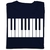 Camiseta Masculina Piano Teclado Instrumentos Musicais Camisa Silk-Screen - loja online