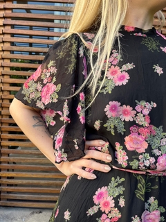 VESTIDO CORTO GASA FLOREADO ZARA T.S findeferia