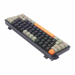 Imagem do Teclado Mecânico Gamer Fizz RGB Laranja, Preto e Cinza Switch Marrom