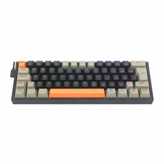 Teclado Mecânico Gamer Fizz RGB Laranja, Preto e Cinza Switch Marrom na internet