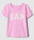 Camiseta logo GAP Rosa