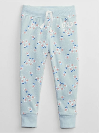 Moletom GAP Infantil Calça Azul Floral