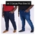 Kit 1 Calça Jeans + 1 Bermuda Plus Size Lisa com Lycra - loja online