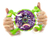 Burbujero Bubble Gazillion A Pila Explorer Fan Color Verde Y Violeta - comprar online