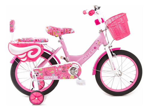 Bicicleta Lady Rodado 16 Infantil Love Ruedas Inflables