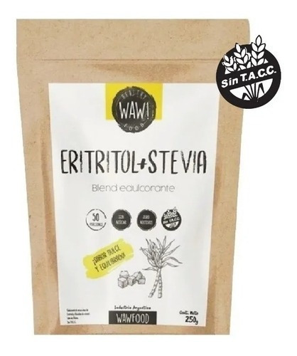 Eritritol + Stevia X 250gr, 0% Glucémico