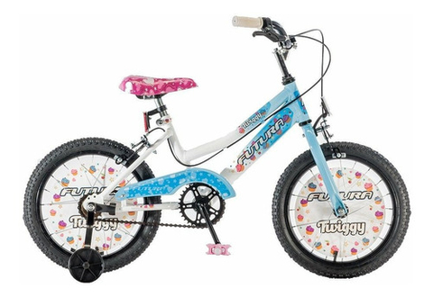 Bicicleta Paseo Femenina Futura Country R26 Frenos V-brakes Color Turquesa  Con Pie De Apoyo