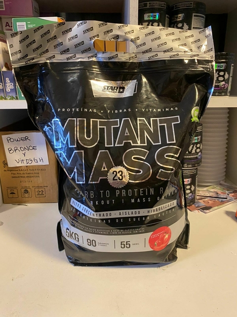 (OUTLET) Mutant Mass 5 Kg Ganador De Masa Muscular Star Nutrition sabor Strawberry Cream