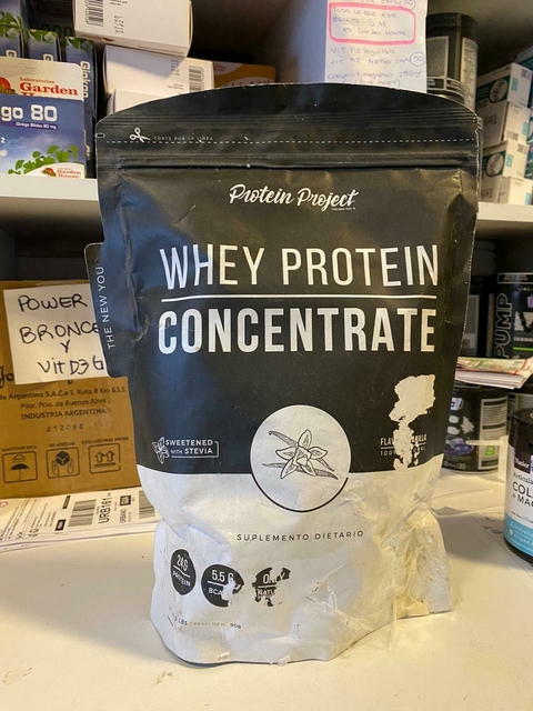 (OUTLET) Natural Whey Protein Project Concentrate 2lb 908grs Stevia Sabor Vainilla