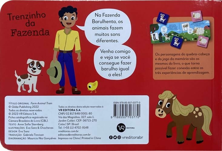 Jogo de Equilíbrio - Animais da Fazenda