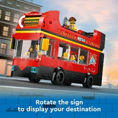 Ônibus Panorâmico Vermelho (Lego City) - Toca do Jiló | Brinquedos e Outros Afetos