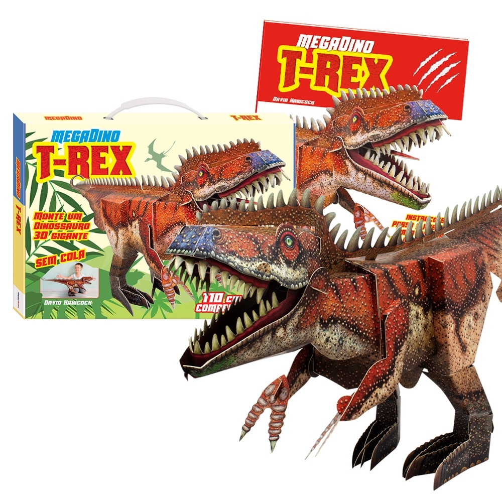 MEGADINO: T-REX  Livro + Quebra-Cabeça 3D