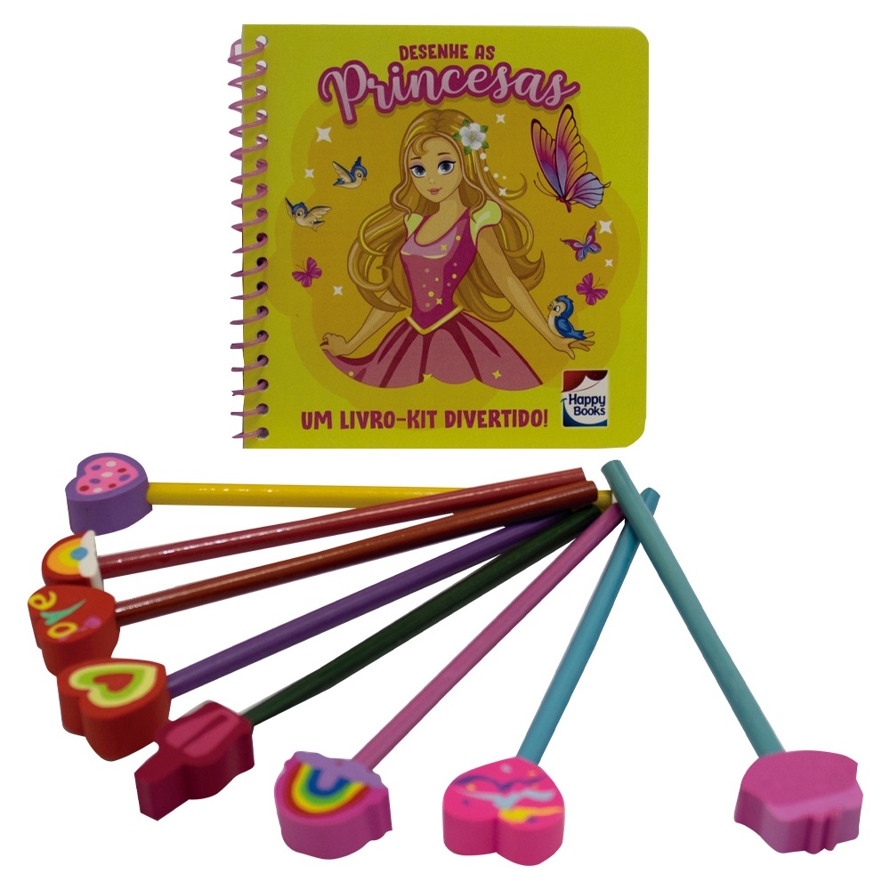 Kit Livro Infantil Aprender E Divertir Disney - Princesas - 4