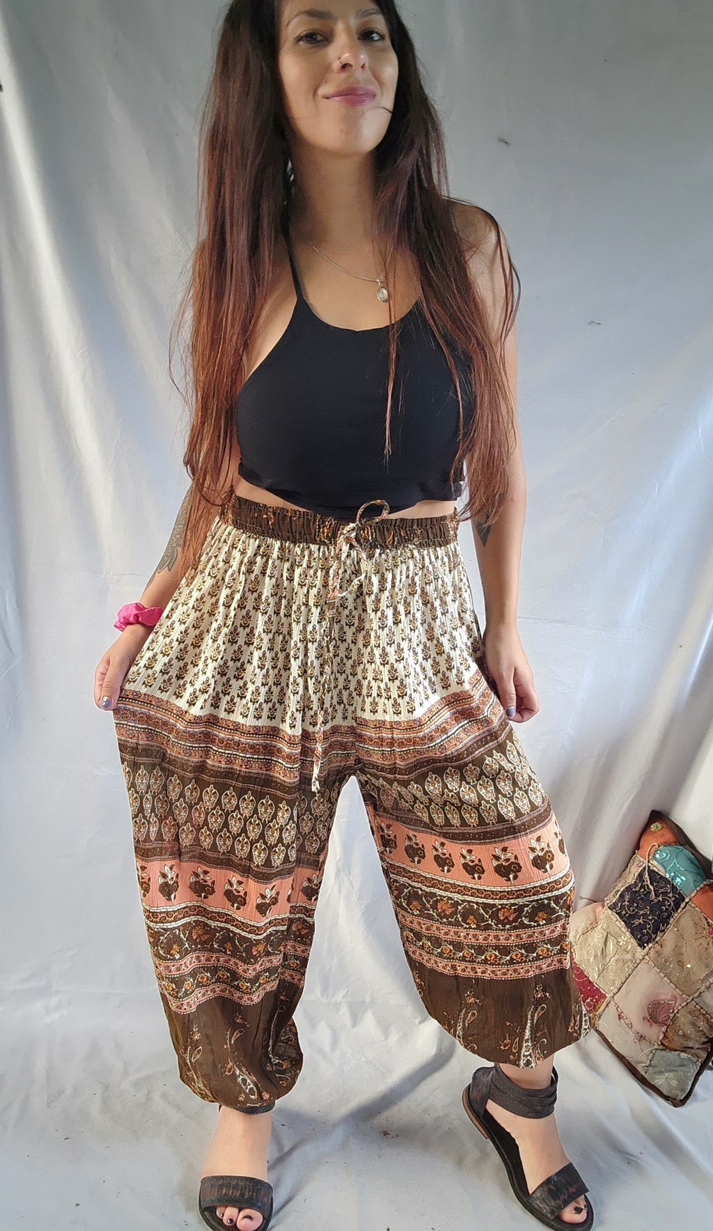 Pantalon Bambula con puno Antesha Estilo Hindu