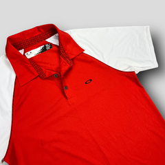 Camiseta Polo Golf Oakley Vermelha na internet