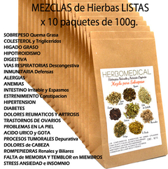 COMBO Mezclas LISTAS para la góndola x 10 paquetes de 100g...!