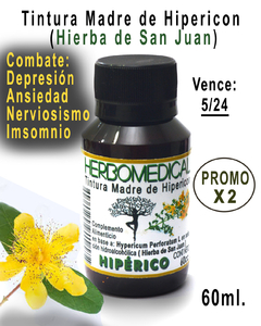 2 Tinturas Madre Hiperico (Hypericum Perforatum)