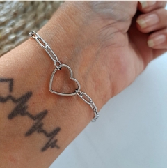 Pulsera Corazón Acero