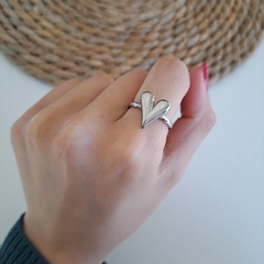 Anillo Macizo Cuore Acero