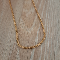 Cadena Twist Acero Dorado