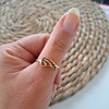 Anillo Alita Acero Dorado