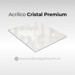 Prateleira de Parede em Acrílico Cristal - Craft Caligrafia I Serviço de Caligrafia para Convites & Decoração de Parede