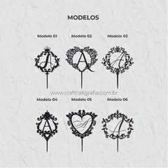 Imagem do Topo de Bolo em acrílico Modelo 02