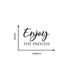 Imagem do Frase de Parede em Acrílico, Enjoy the Process