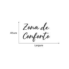 Imagem do Frase de Parede em Acrílico, Zona de Conforto