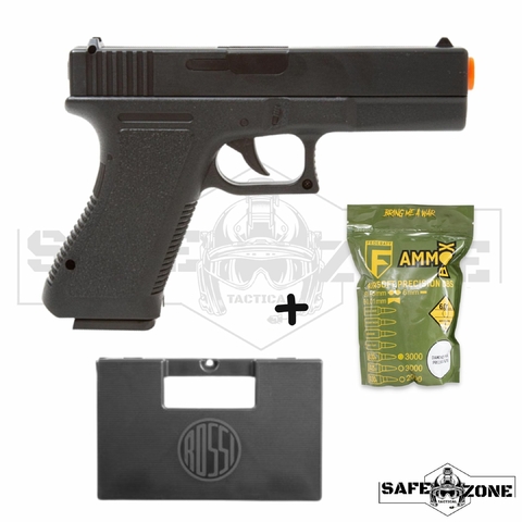 Pistola Airsoft Full Metal Spring Glock Gk-v20 6mm + 1000 Bb