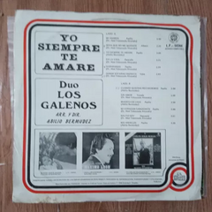 Lp Duo Los Galenos - Yo Siempre Te Amare - Equador - comprar online