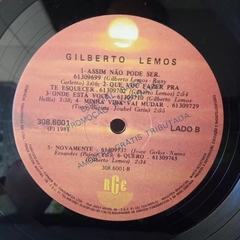 Lp Gilberto Lemos - Disco 1981 - Sebo Casa Laranja