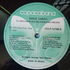 Lp Chile Canta - El Disco De Plata Del Folklore Chileno - Sebo Casa Laranja