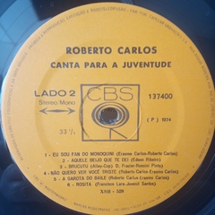 Lp Roberto Carlos - Canta para a juventude stereo - Sebo Casa Laranja
