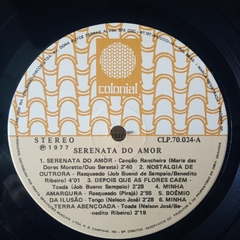 Lp Duo Seresta - Serenata do Amor - Sebo Casa Laranja