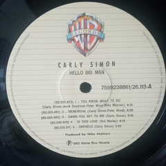 Lp Carly Simon - Hello big man na internet