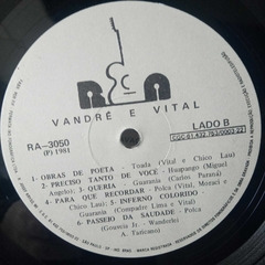 Lp Vandre e Vital - Disco 1981 - Sebo Casa Laranja