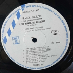 Lp Franck Pourcel e sua grande orquestra volume 8 - Sebo Casa Laranja