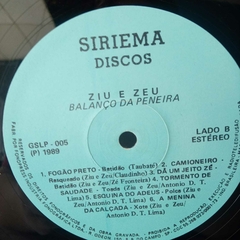 Lp Ziu e Zeu - Balanço da peneira - Sebo Casa Laranja