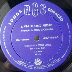 Lp A Vida de Santo Antonio - RGE XRLP5164 - Sebo Casa Laranja