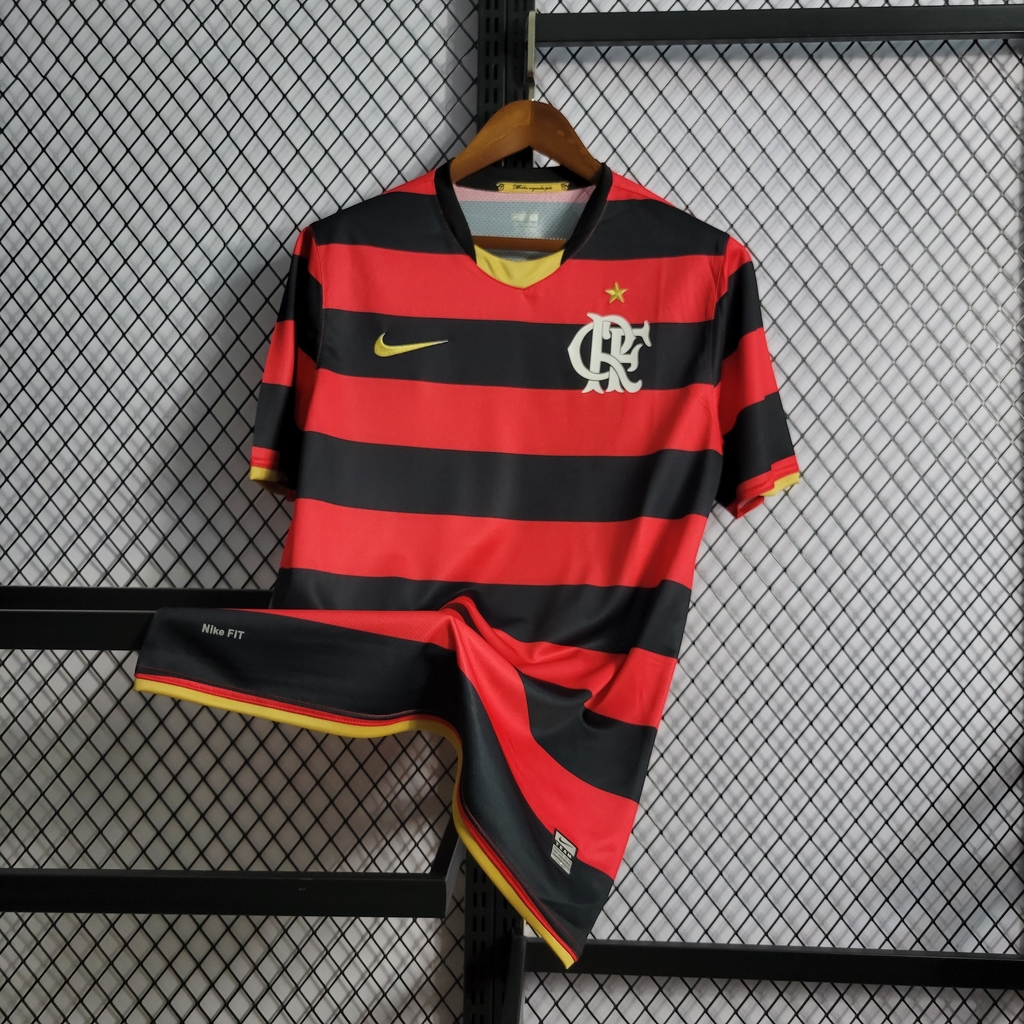 Camisa do Flamengo Retrô 2008/2009 Masculina Nike - Preto e Vermelho
