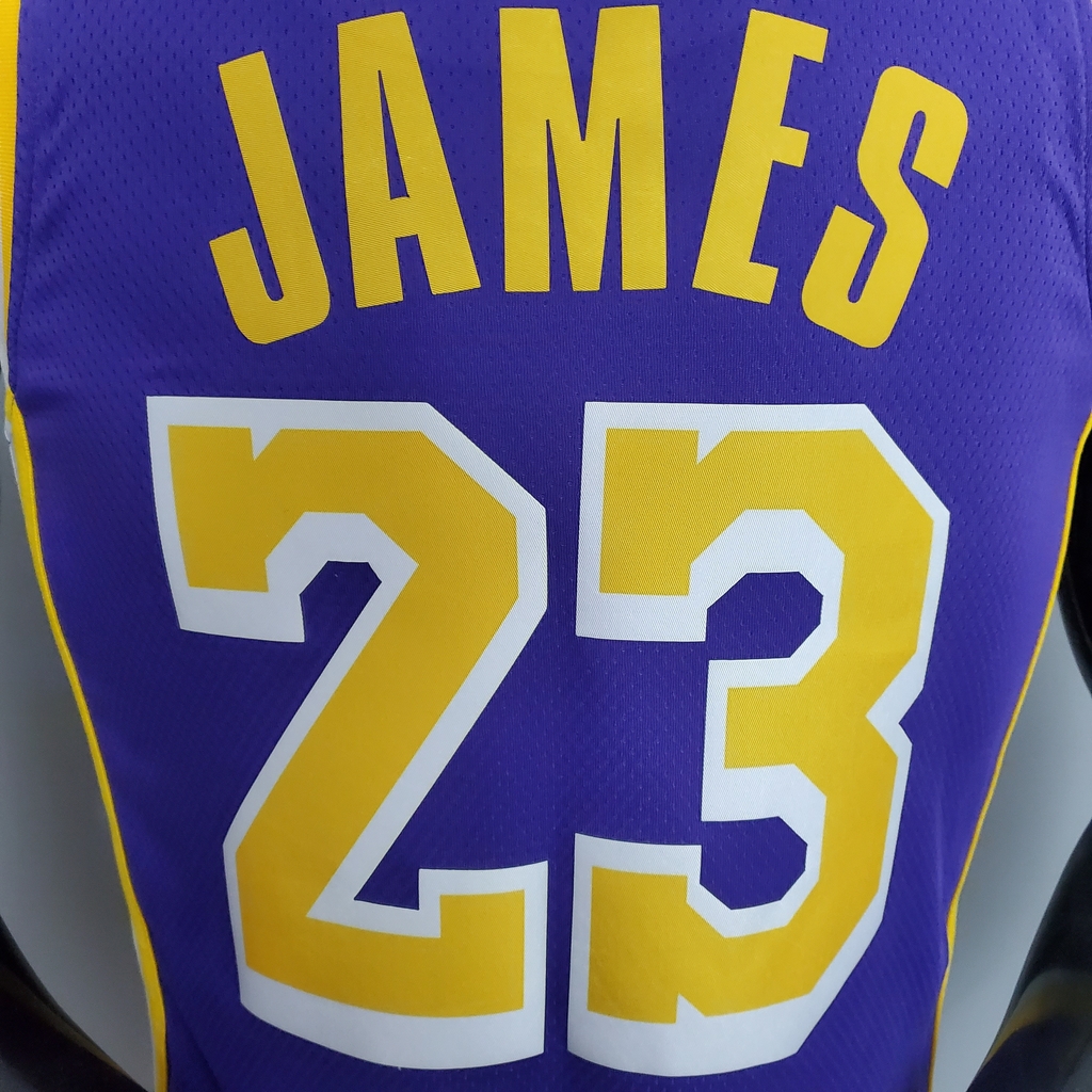 Nba Lakers Silk (jogador) James Camisa 23
