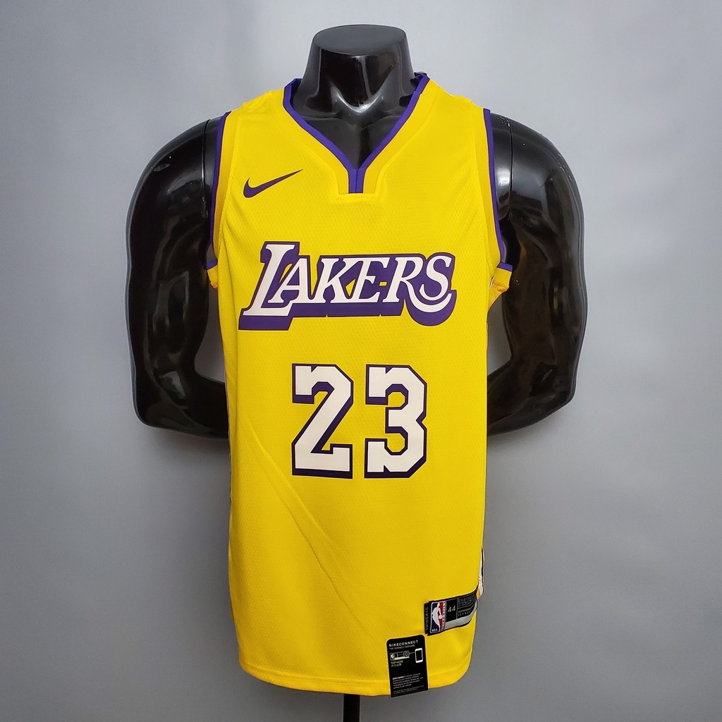Camisa NBA James 23 - Lakers City Edition - decote em V