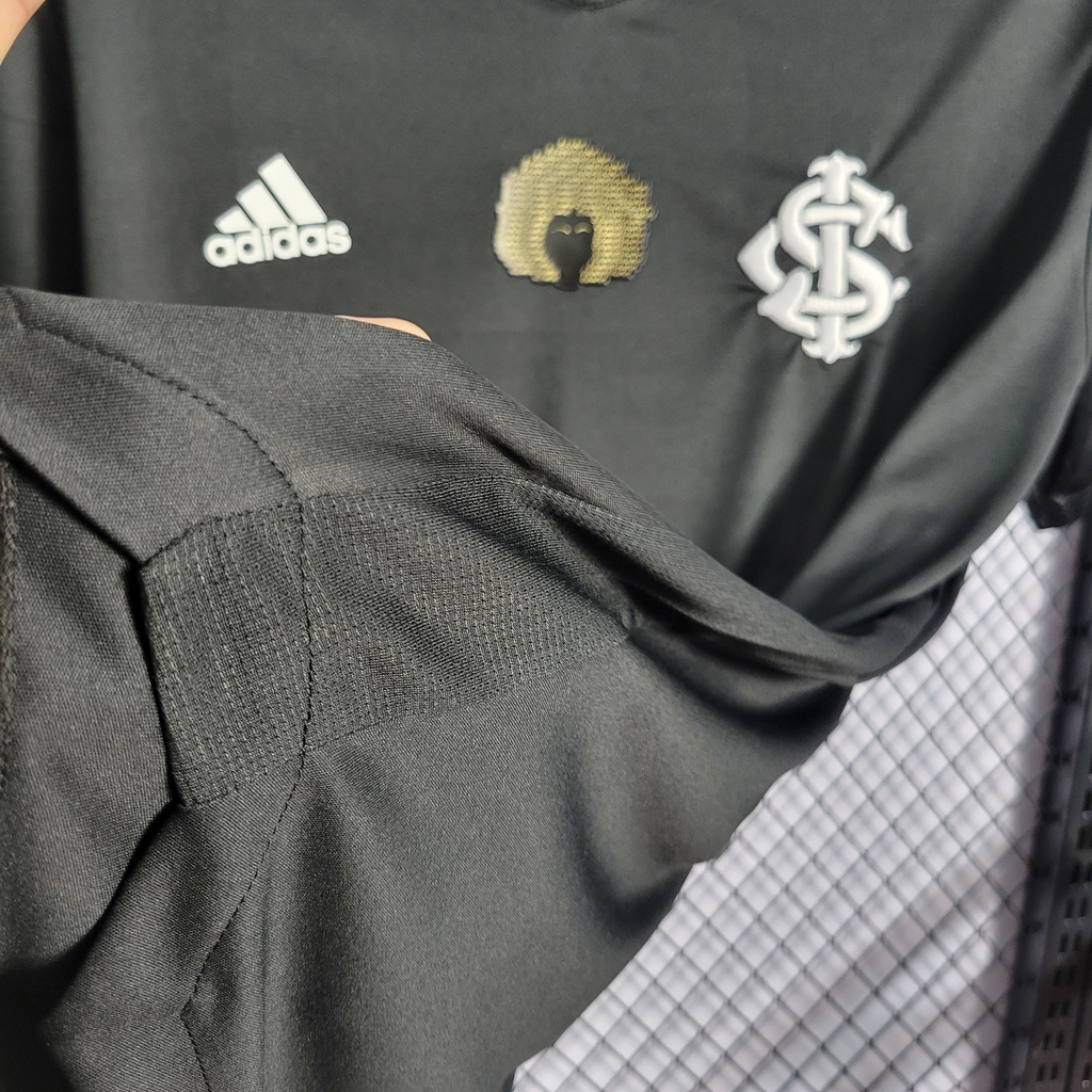 Camisa Internacional Excelência Negra 21/22 Torcedor Adidas Feminina -  Preta